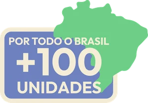 Por todo o Brasil: mais de 100 unidades