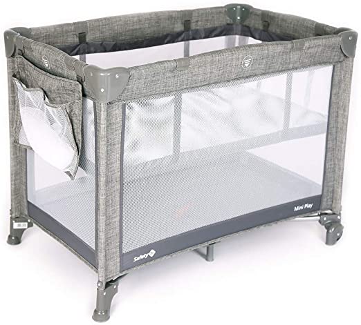 Alugar Berço Portátil Desmontável Mini Play Safety 1st Cinza em Trindade