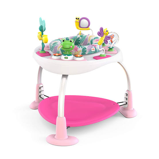 Alugar Cetro de Atividades Bounce Baby Sapinho Rosa - BRIGHT STARTS em Maringá