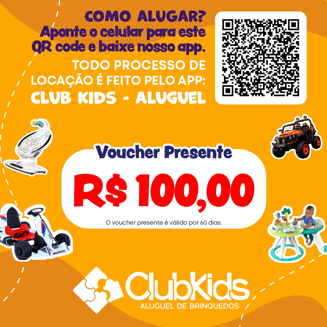 Alugar Voucher Presente - R$ 100 em Pindamonhangaba