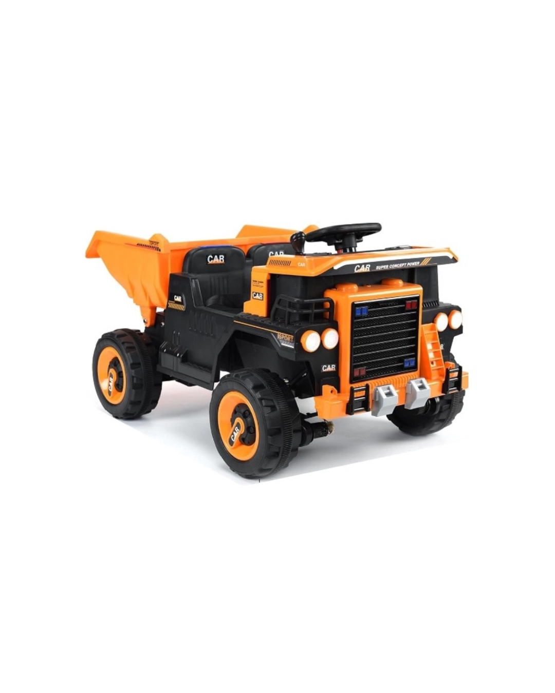Alugar Caminhão Basculante Elétrico Laranja 12V - BANDEIRANTE (LANÇAMENTO) em Vieirópolis