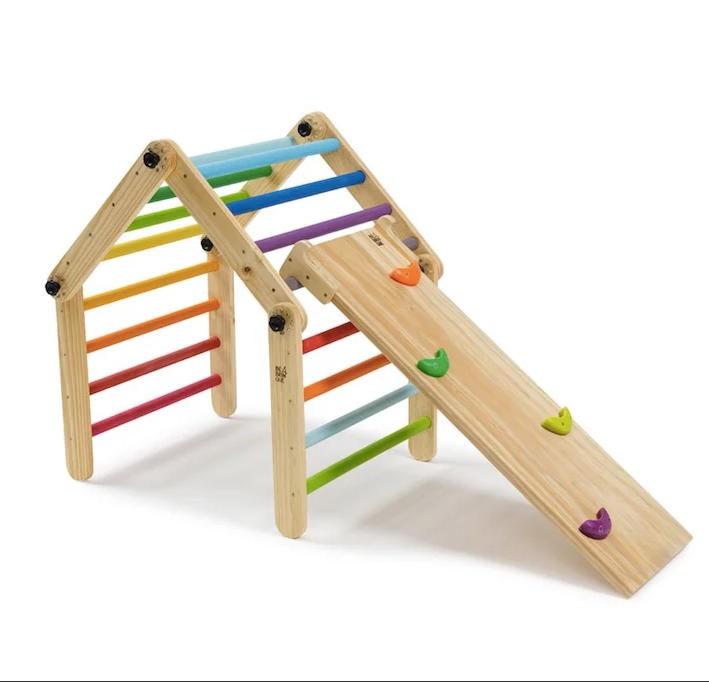 Alugar Triângulo Pikler Articulado Colorido + Rampa de Escalada 2 em 1 em Foz do Iguaçu