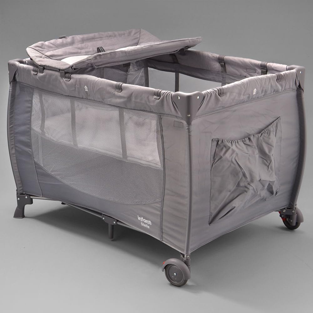Alugar Berço Portátil Infanti Stelle Grey Light em Mongaguá