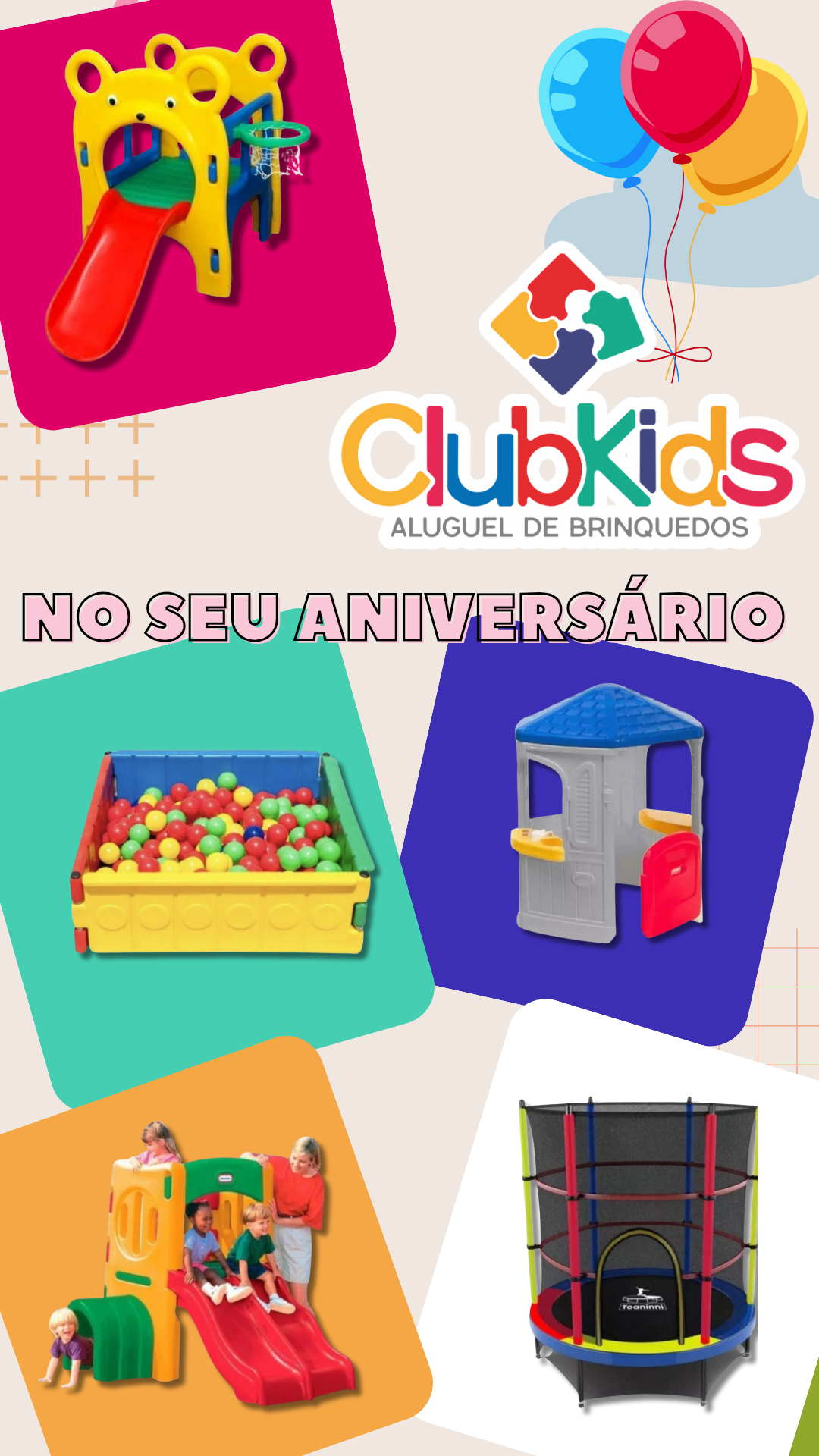 Alugar ClubKids na sua festa! em Crato