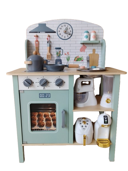 Alugar Cozinha madeira com acessórios - HG TOYS em Schroeder