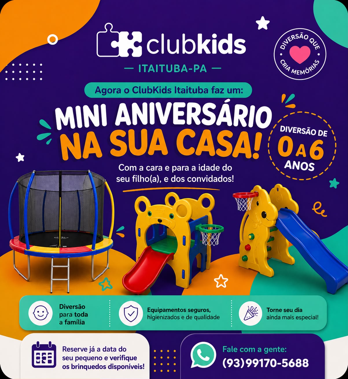 Alugar MINI ANIVERSÁRIO em Itaituba